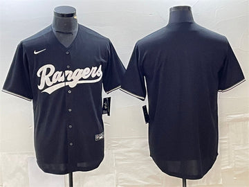 Custom Texas Rangers black jersey