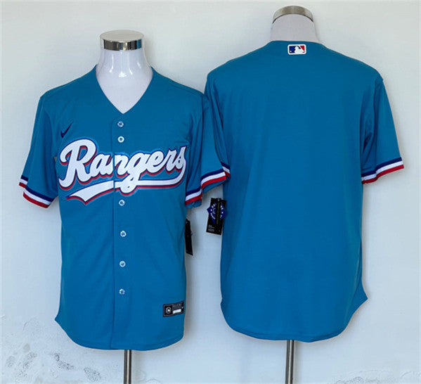 Custom Texas Rangers blue jersey