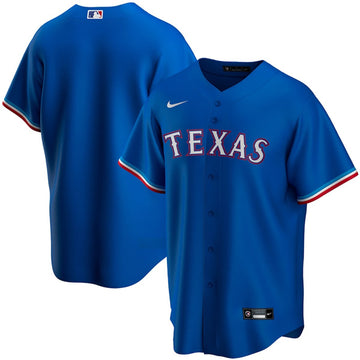 Custom Texas Rangers blue jersey