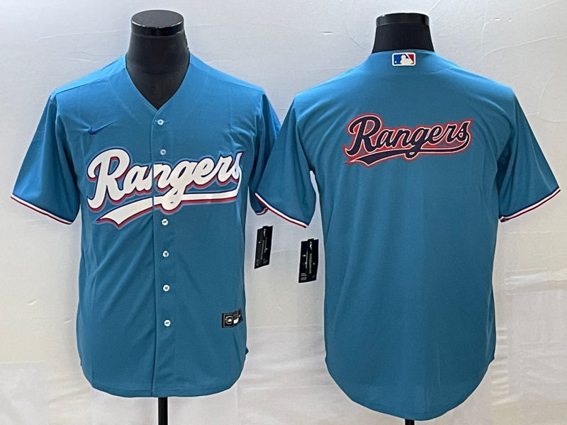 Texas Rangers blue jersey