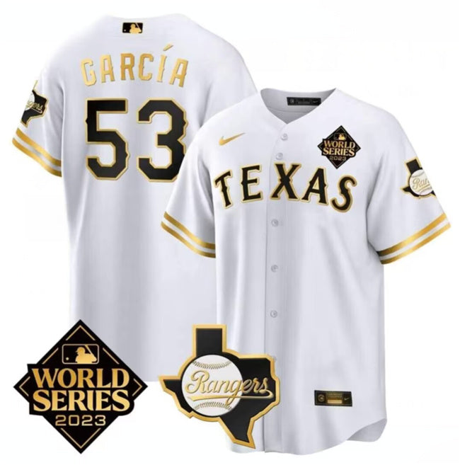 Texas Rangers white jersey