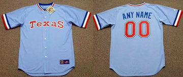 Custom Texas Rangers jersey