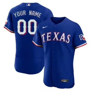 Custom Texas Rangers royal jersey
