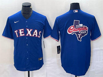 Texas Rangers royal jersey