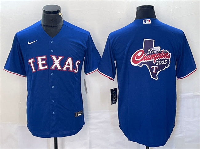 Texas Rangers royal jersey