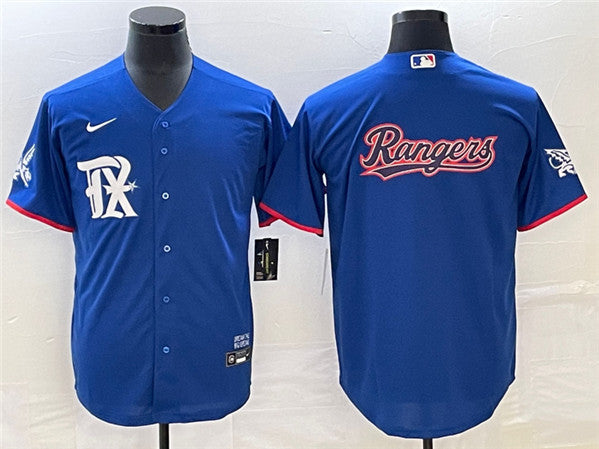 Texas Rangers royal City Connect jersey