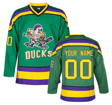 Custom Anaheim Ducks green jersey
