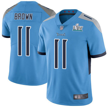 AJ Brown Tennessee Titans blue jersey