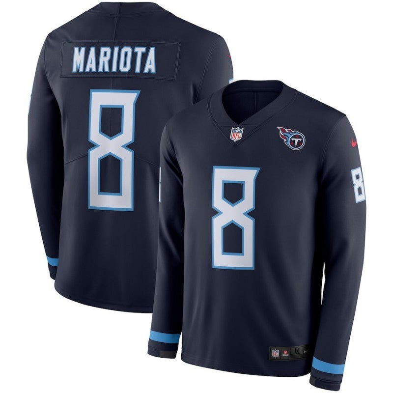 Marcus Mariota Tennessee Titans navy jersey