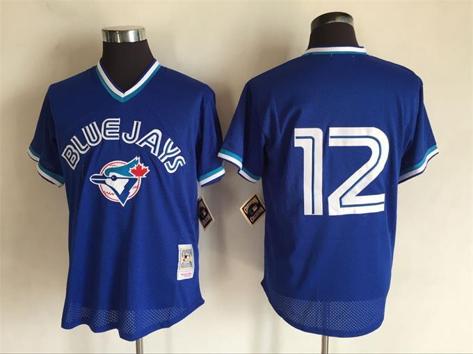 Roberto Alomar Toronto Blue Jays royal Throwback jersey