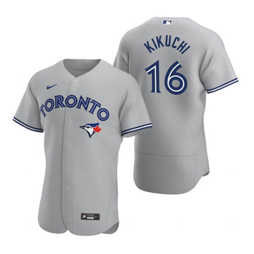 Yusei Kikuchi Toronto Blue Jays grey jersey