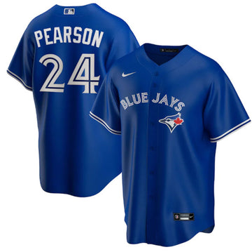 Nate Pearson Toronto Blue Jays royal jersey