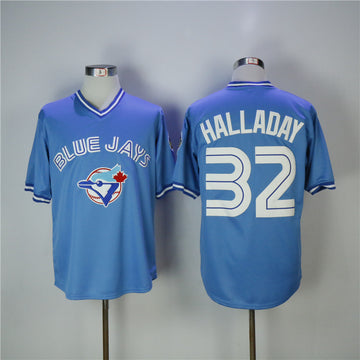 Roy Halladay Toronto Blue Jays blue Throwback jersey