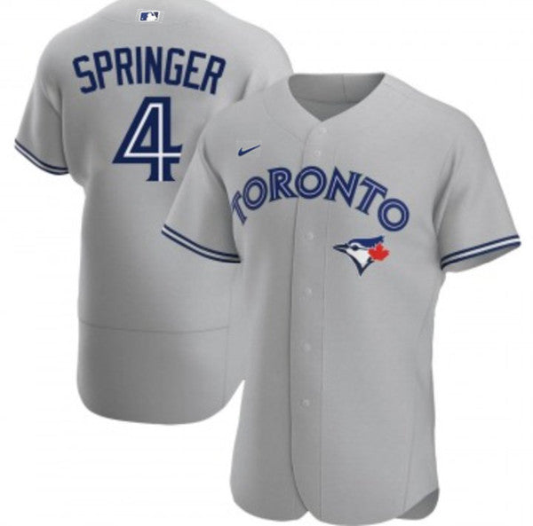George Springer Toronto Blue Jays gray jersey