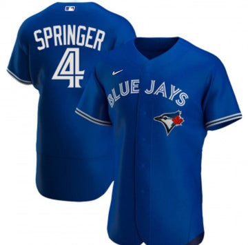 George Springer Toronto Blue Jays royal jersey