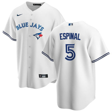 Santiago Espinal Toronto Blue Jays white jersey