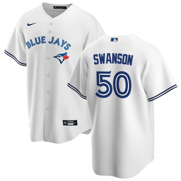 Erik Swanson Toronto Blue Jays white jersey