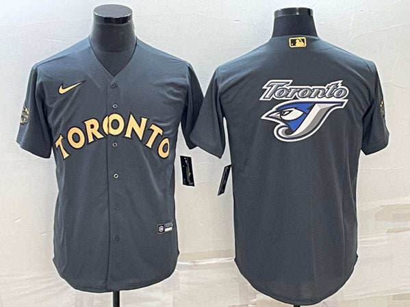 Alek Manoah Toronto Blue Jays charcoal All-Star jersey