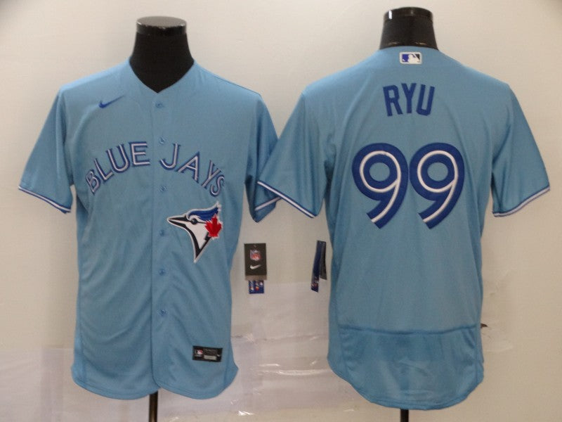 Hyun-Jin Ryu Toronto Blue Jays blue jersey