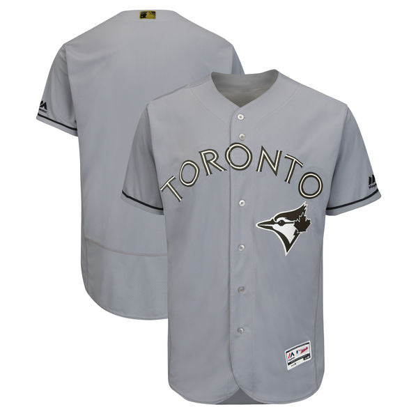 Custom Toronto Blue Jays gray jersey