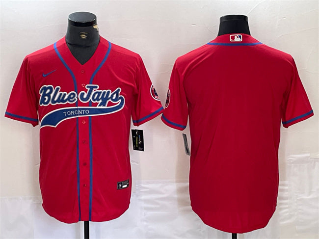 Custom Toronto Blue Jays red jersey