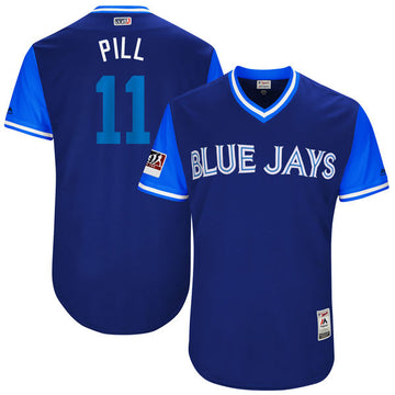 Kevin Pillar Pill Majestic Toronto Blue Jays blue-royal Classic jersey