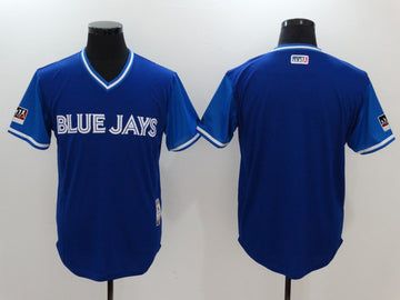 Majestic Royal-Light Toronto Blue Jays blue jersey