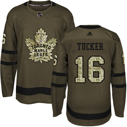 Mitchell Marner Toronto Maple Leafs green Salute To Service jersey