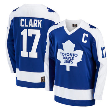 Wendel Clark Toronto Maple Leafs blue jersey