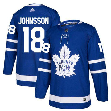 Andreas Johnsson Toronto Maple Leafs blue jersey