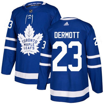 Travis Dermott Toronto Maple Leafs blue jersey