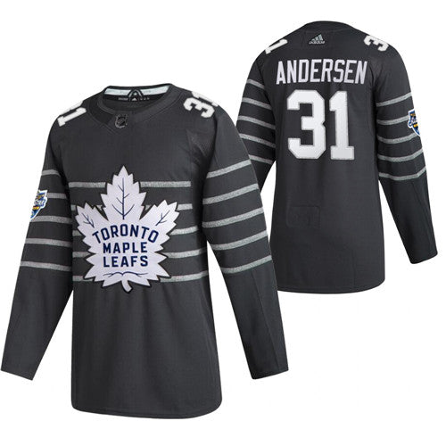 Frederik Andersen Toronto Maple Leafs grey jersey