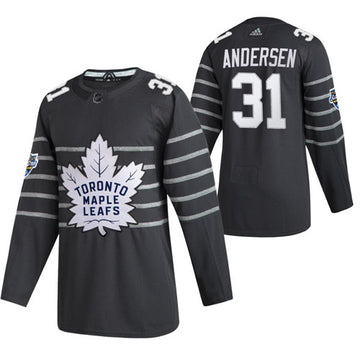 Frederik Andersen Toronto Maple Leafs grey jersey