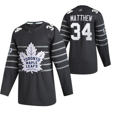 Auston Matthews Toronto Maple Leafs grey jersey
