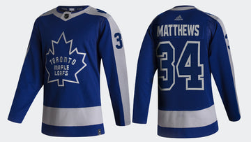 Auston Matthews Toronto Maple Leafs blue Reverse Retro jersey