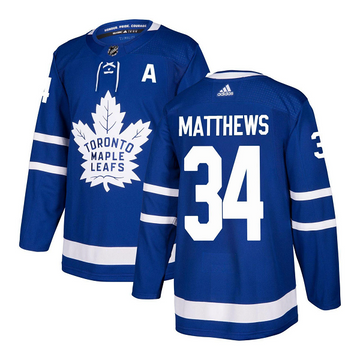 Auston Matthews Toronto Maple Leafs blue jersey