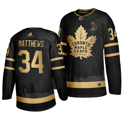 Auston Matthews Toronto Maple Leafs black City Edition jersey