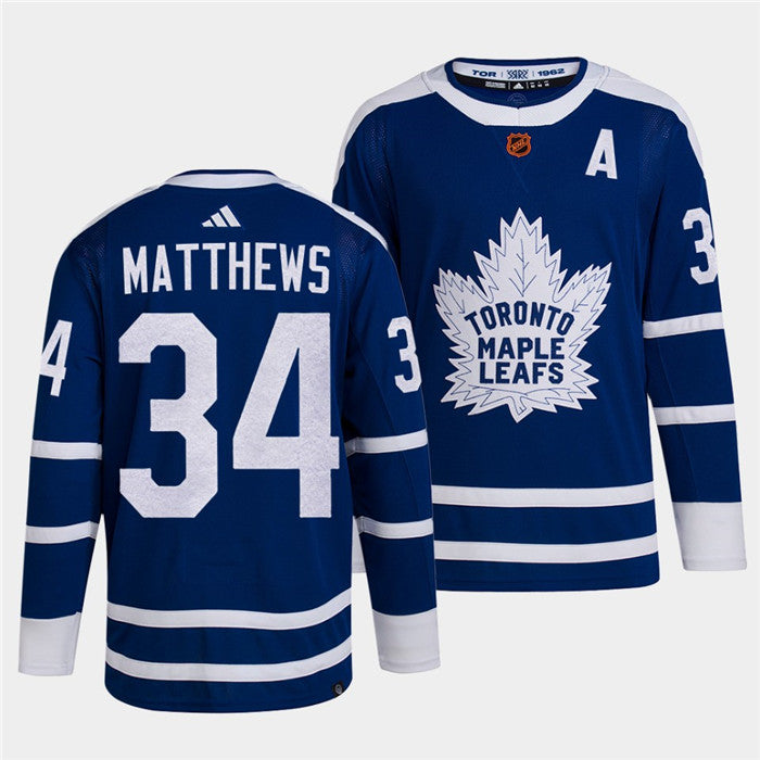 Auston Matthews Toronto Maple Leafs blue Reverse Retro jersey