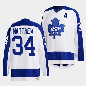 Auston Matthews Toronto Maple Leafs white jersey