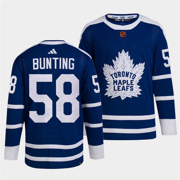 Michael Bunting Toronto Maple Leafs blue Reverse Retro jersey
