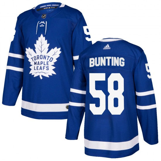Michael Bunting Toronto Maple Leafs blue jersey