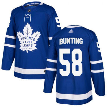 Michael Bunting Toronto Maple Leafs blue jersey