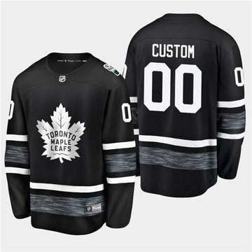 Custom Toronto Maple Leafs black jersey