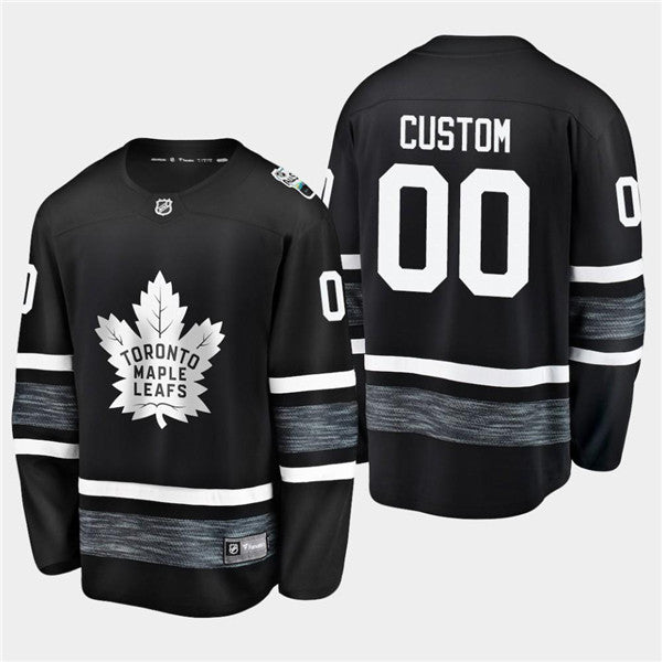 Custom Toronto Maple Leafs black jersey