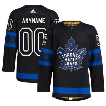 Custom Toronto Maple Leafs black jersey
