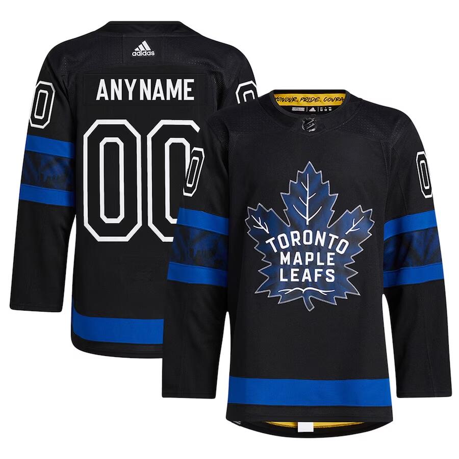 Custom Toronto Maple Leafs black jersey