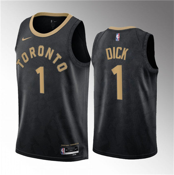 Gradey Toronto Raptors black City Edition jersey
