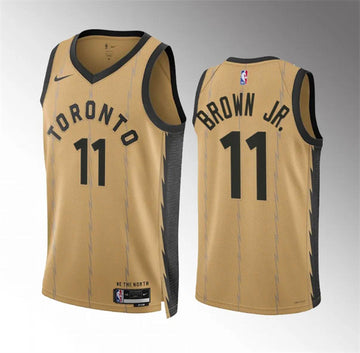 Bruce Toronto Raptors brown City Edition jersey
