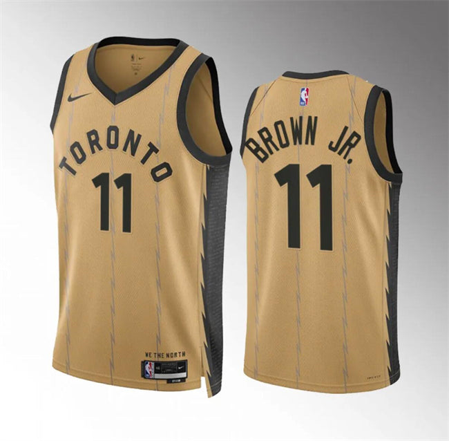 Bruce Toronto Raptors brown City Edition jersey
