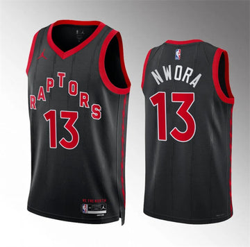 Jordan Nwora Toronto Raptors black jersey
